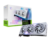 MSI nVidia GeForce RTX™ 5080 16G GAMING TRIO OC WHITE,  Boost: 2700 MHz, CUDA 10752 Units, 16GB GDDR7, HDMI™ x 1 - Image 1
