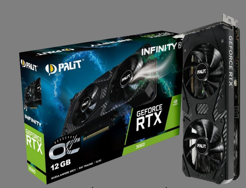 PALIT RTX3060 INFINITY 2 OC 12GB GDDR6 192bit 3-DP HDMI -NE63060U19K9-PG190L - Image 1