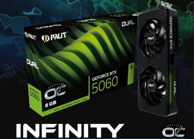 PALIT RTX5060 INFINITY 2 OC 8G GDDR7 128bit 28 Gbps 2280 MHz NE75060V19P1-GB2063L - Image 4