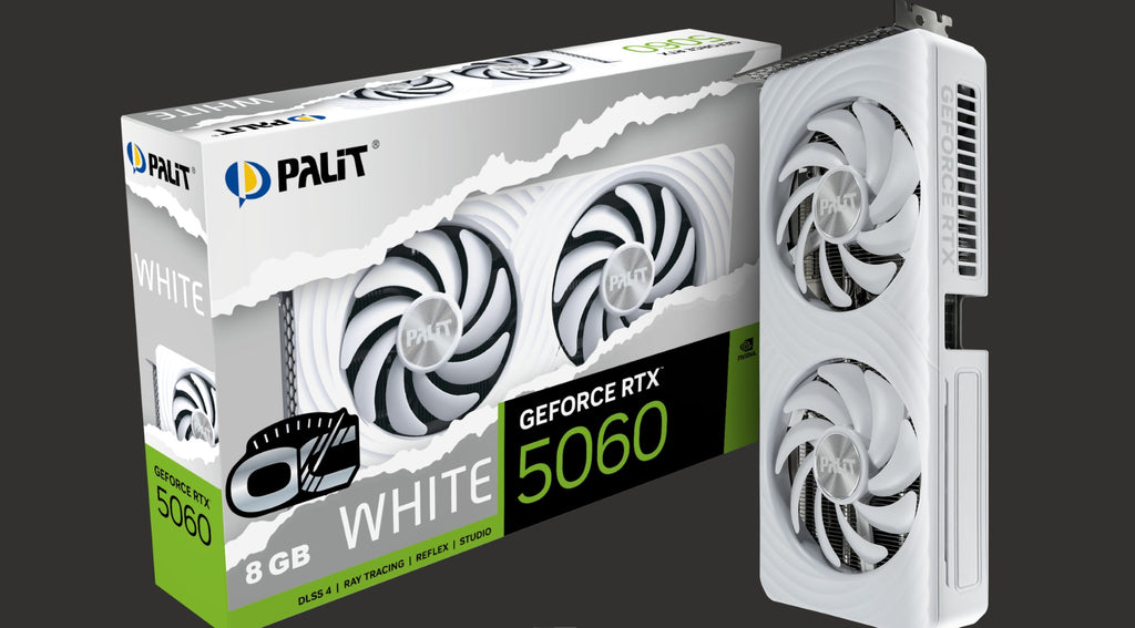 PALIT RTX5060 WHITE OC 8GB GDDR7 128bit 3-DP HDMI NE75060U19P1-GB2063M - Image 1