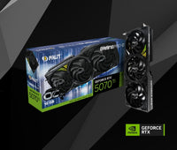 PALIT RTX5070Ti GAMINGPRO-S OC 16GB GDDR7 256bit 3-DP HDMI NE7507TS19T2-GB2031U - Image 2