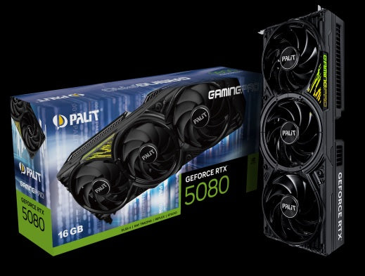 PALIT RTX5080 GAMINGPRO 16GB GDDR7 256bit 3-DP HDMI V1 PCI-E 5.0 NE75080019T2-GB2031Y 4K 3 slot Recommended System Power 850 W - Image 5