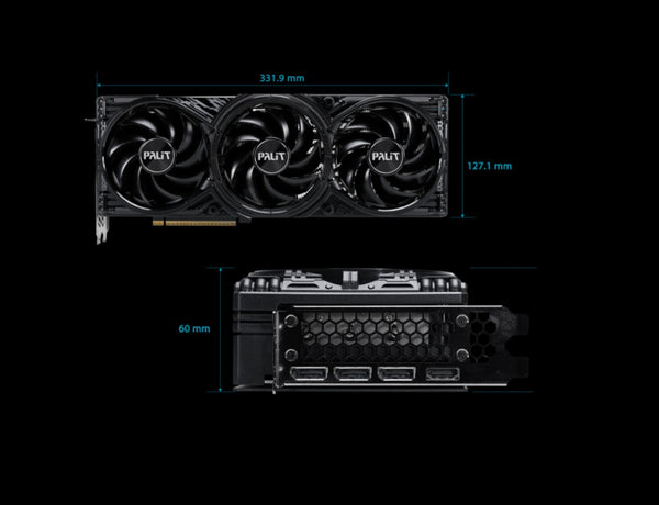 PALIT RTX5080 GAMINGPRO 16GB GDDR7 256bit 3-DP HDMI PCI-E 5.0 4K 3 slot NE75080019T2-GB2031A