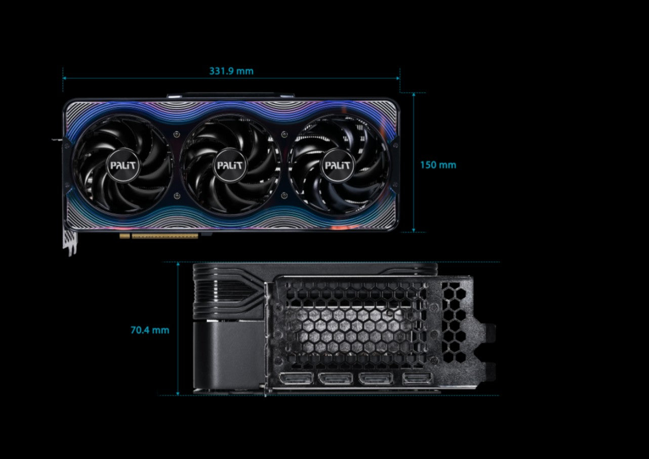 PALIT RTX5090 GAMEROCK OC 32GB GDDR7 512bit 3-DP HDMI ARGB NE75090S19R5-GB2020G - Image 2