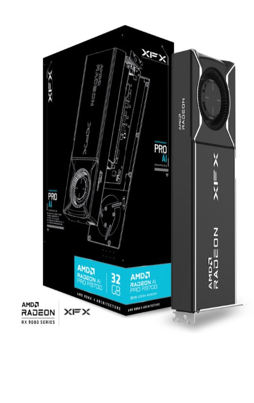 XFX AMD Radeon AI Pro R9700 Blower 32GB GDDR6 4xDP, AMD RDNA™ 4 (RX-97XPROAIY) - Image 5