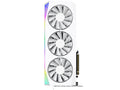 XFX Mercury AMD Radeon RX 9070XT OC White Gaming Edition with RGB 16GB GDDR6, HDMI 3xDP, AMD RDNA™ 4 (RX-97TRGBBW9) - Image 1