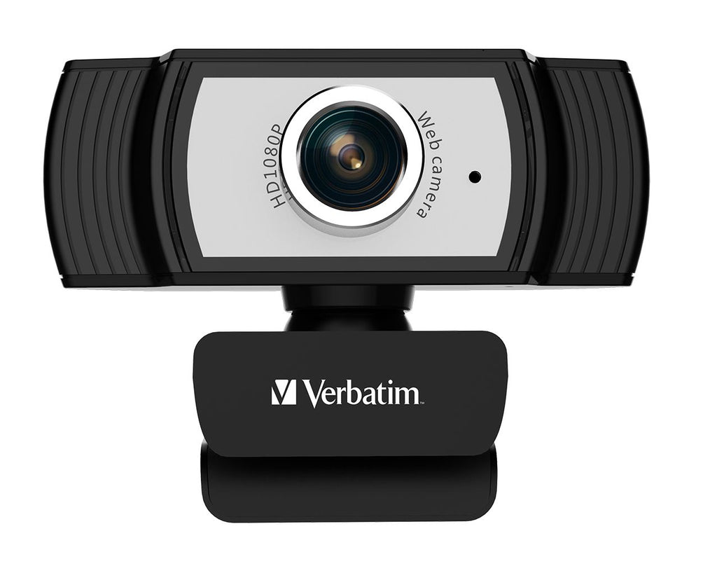 Verbatim 1080p Full HD Webcam - Black/Silver FHD 1920x1080, 2.0 Mega Pixels, Compatible with Windows XP,7 8, 10, Android V5, MacOS 10.6 or Above - Image 2
