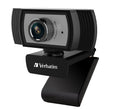 Verbatim 1080p Full HD Webcam - Black/Silver FHD 1920x1080, 2.0 Mega Pixels, Compatible with Windows XP,7 8, 10, Android V5, MacOS 10.6 or Above - Image 1