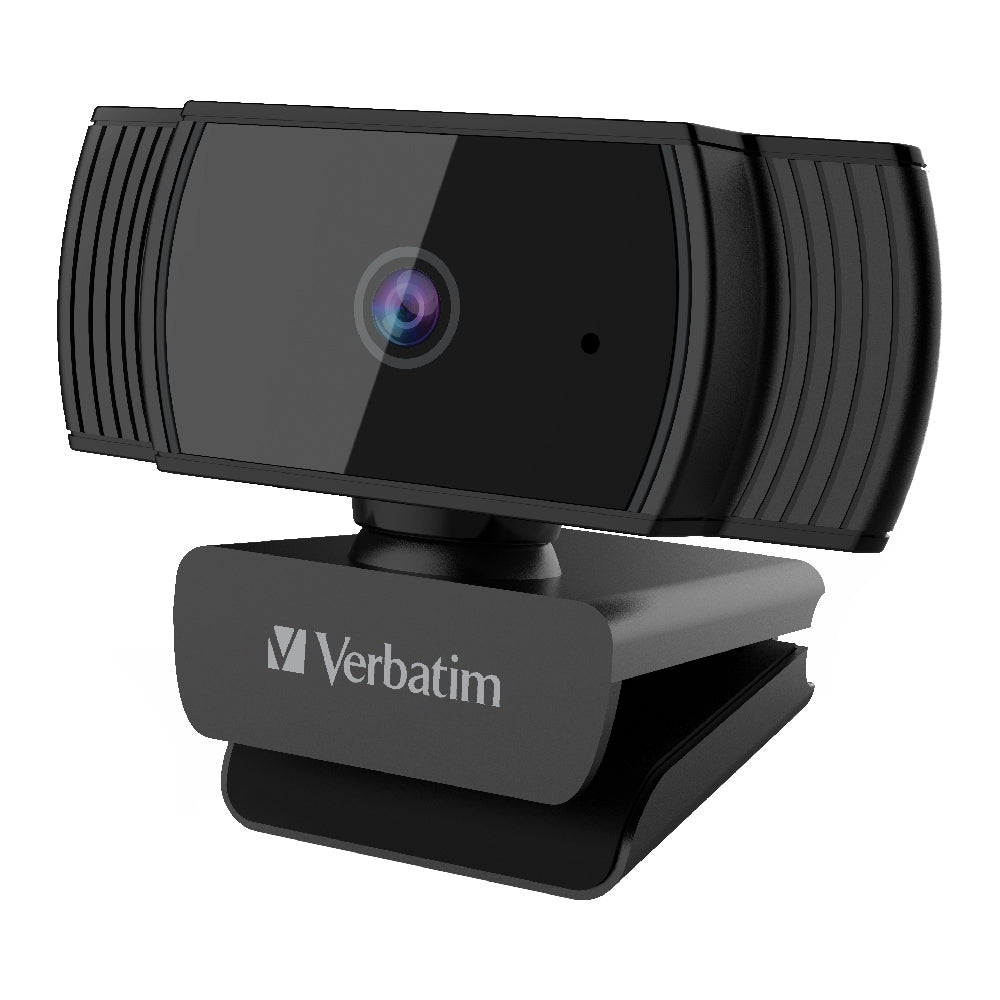 Verbatim Webcam Full HD 1080P with Auto Focus - Black - Image 1